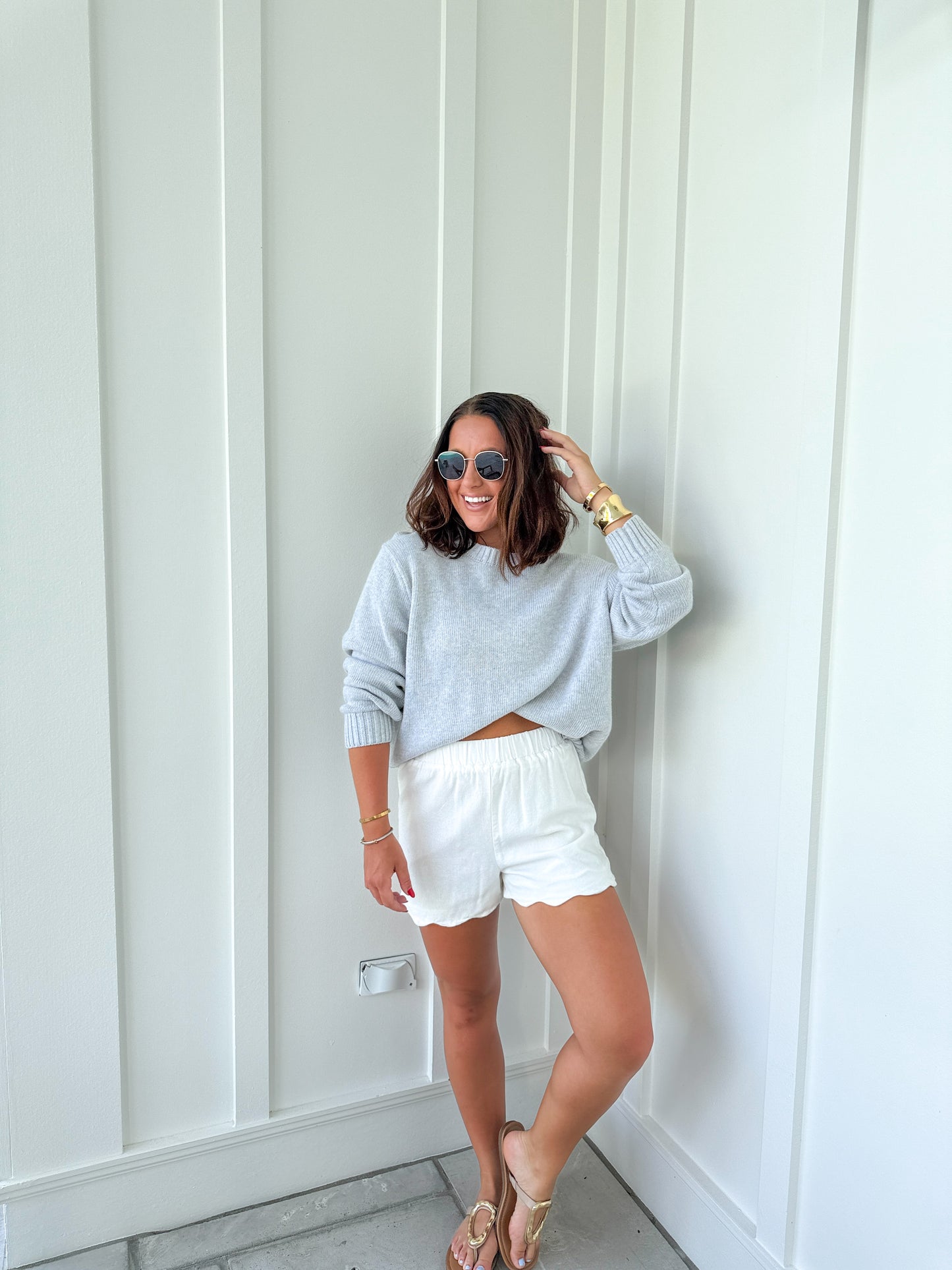Not The Same Sweater- Heather Grey