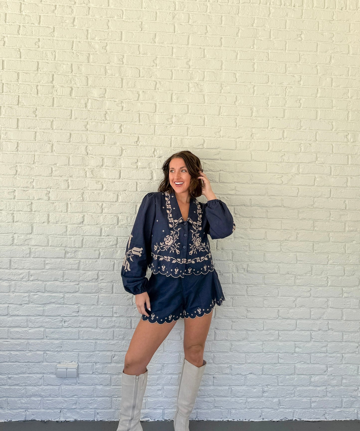 Pretty Girl Set- Navy