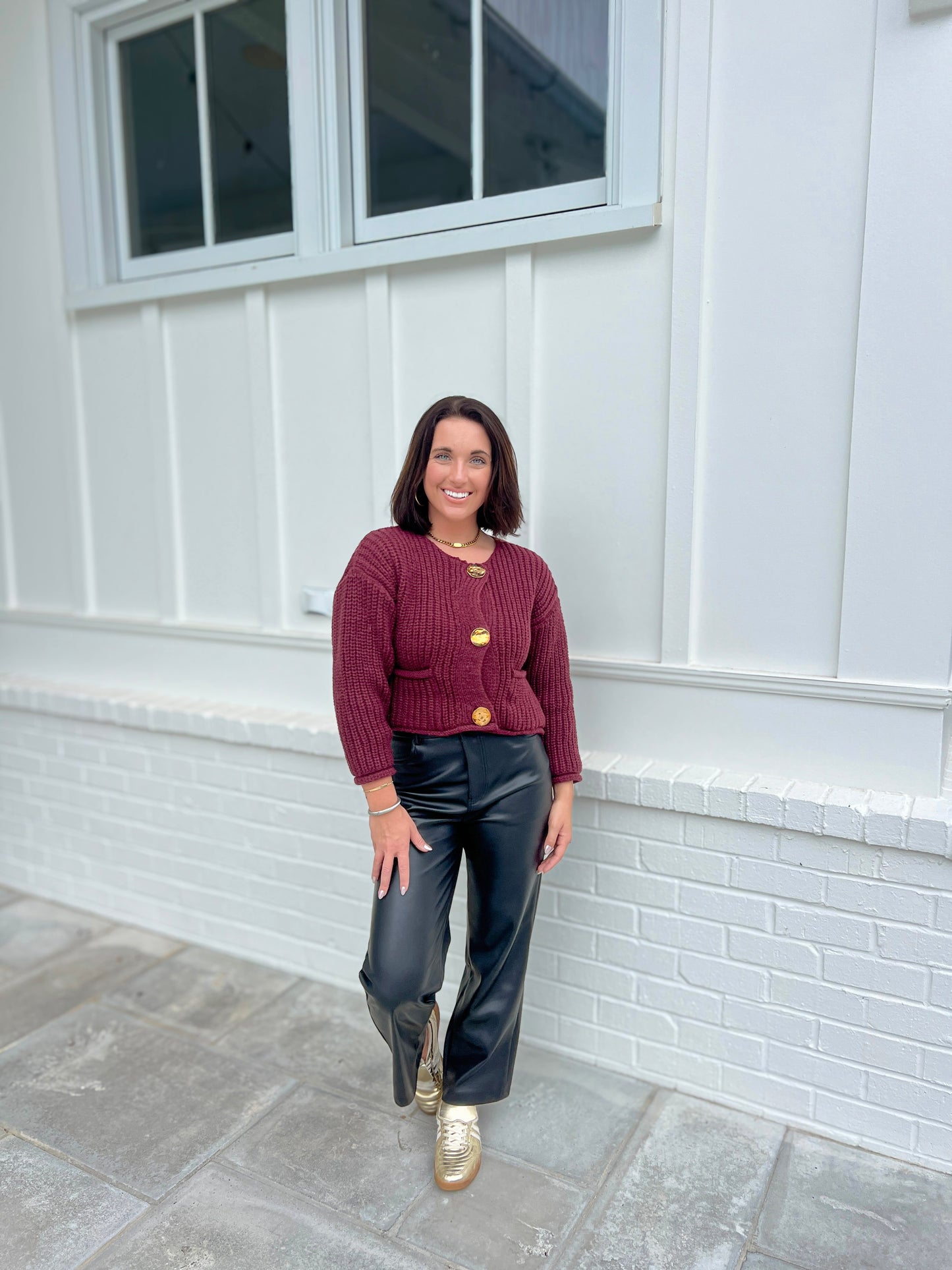 Rich Girl Sweater- Burgundy