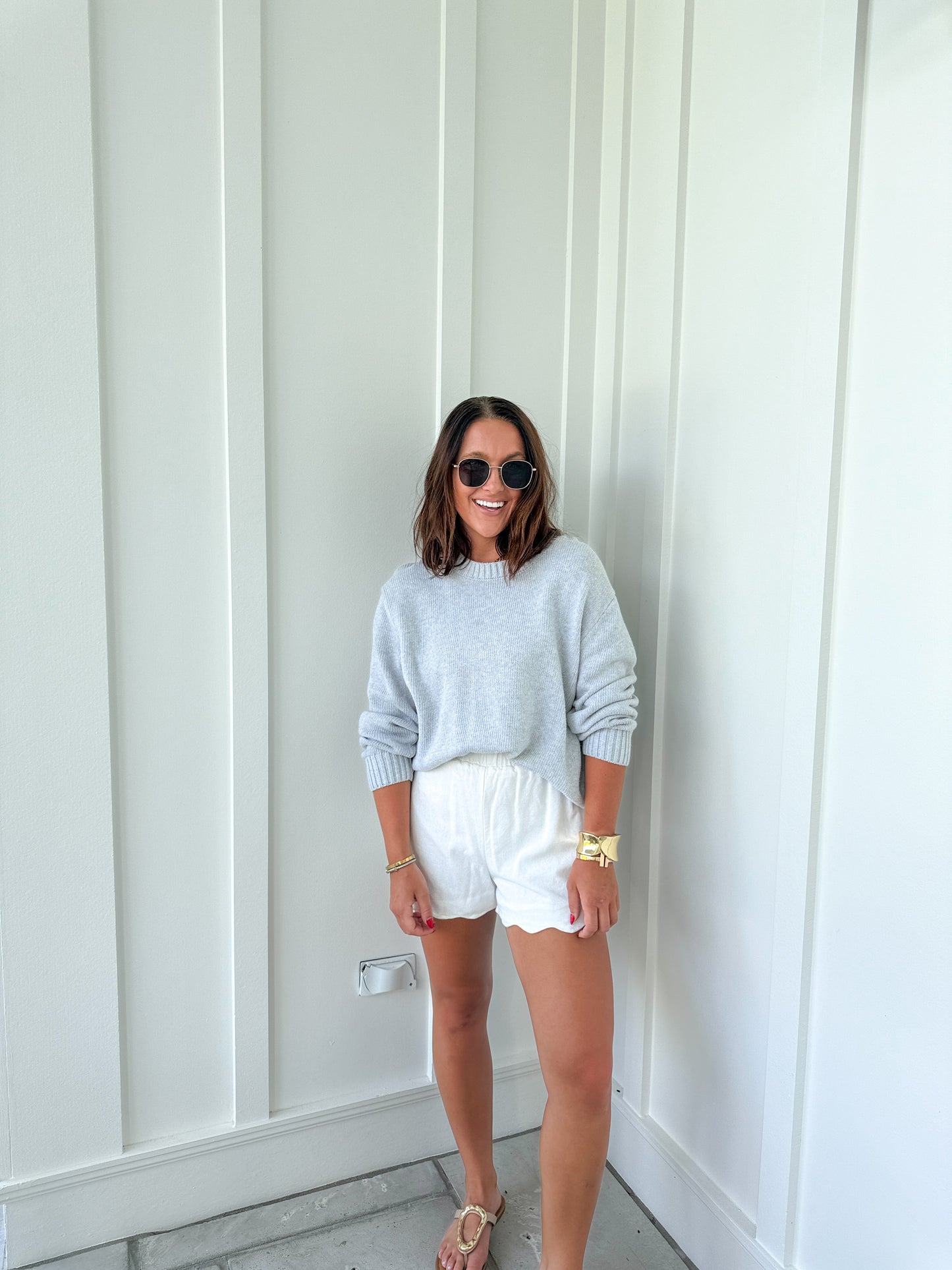 Not The Same Sweater- Heather Grey