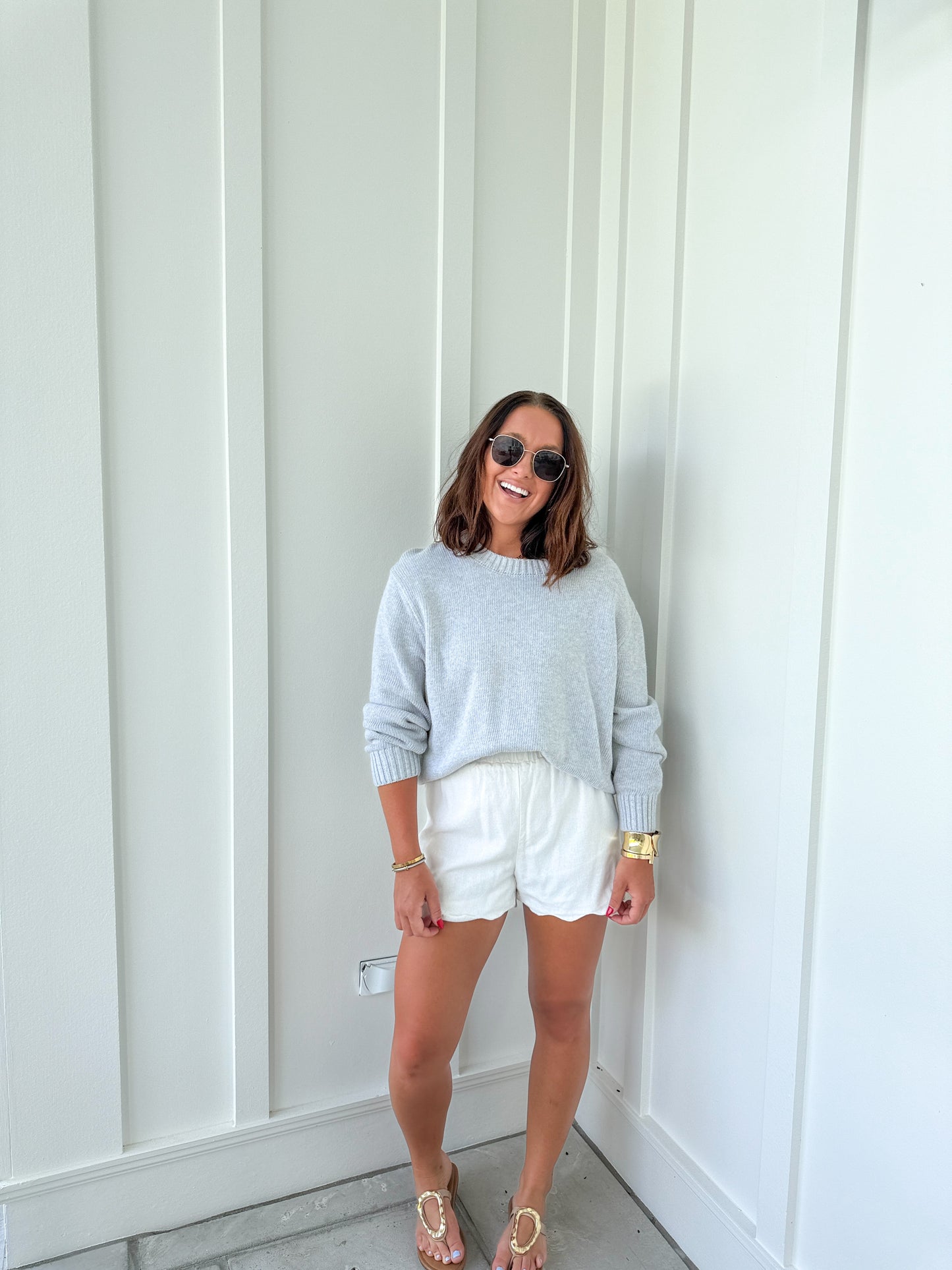 Not The Same Sweater- Heather Grey