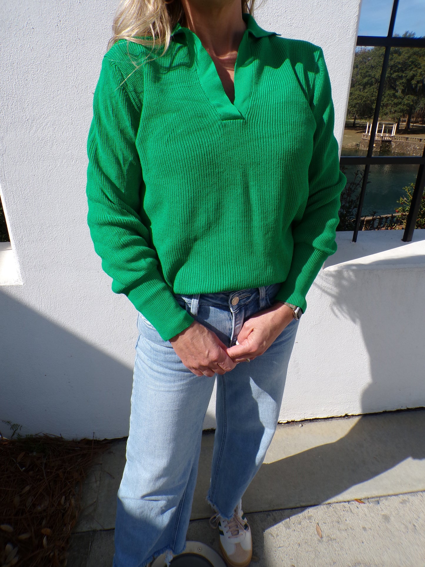Want it Sweater-Kelly Green