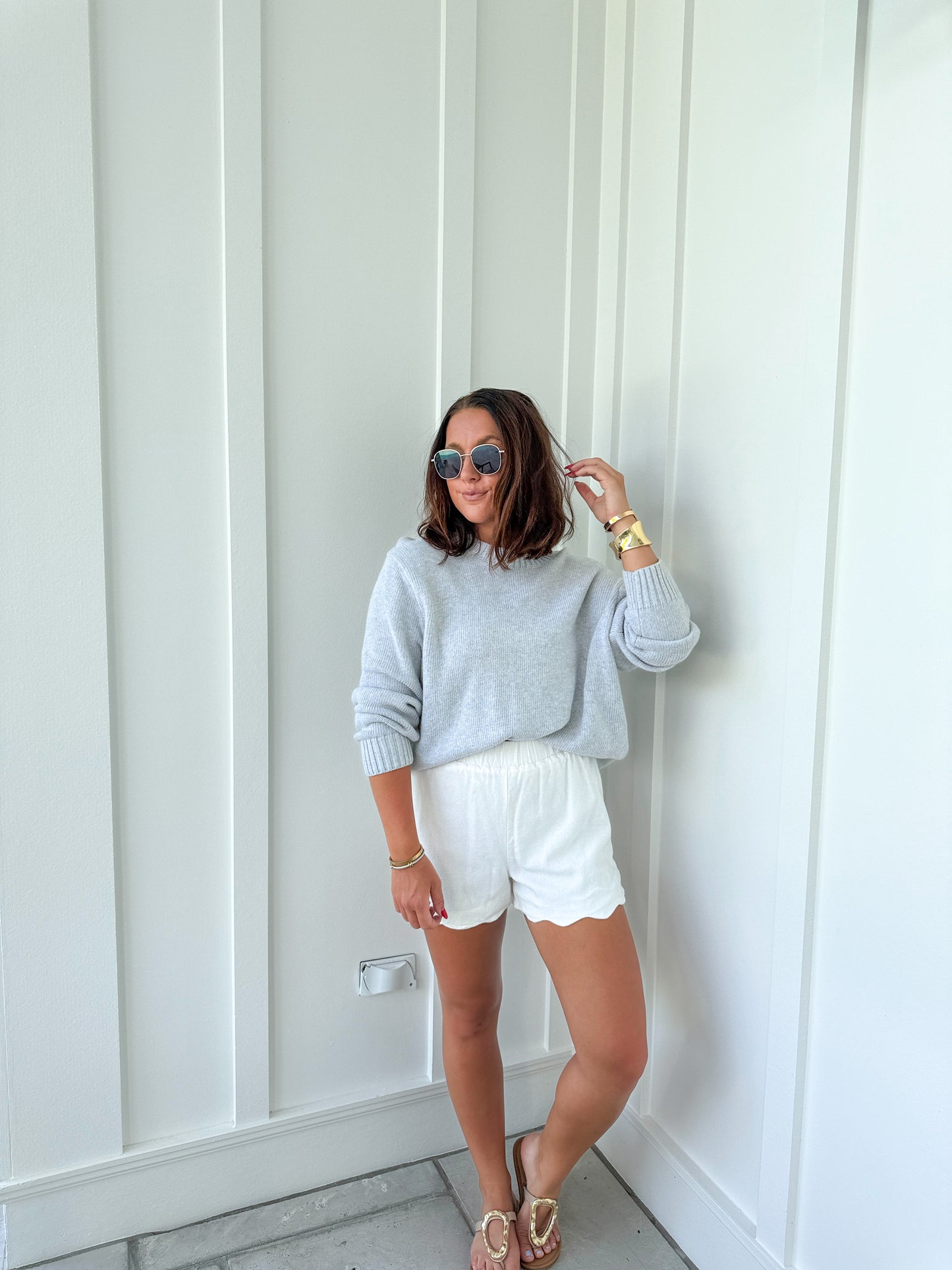 Not The Same Sweater- Heather Grey