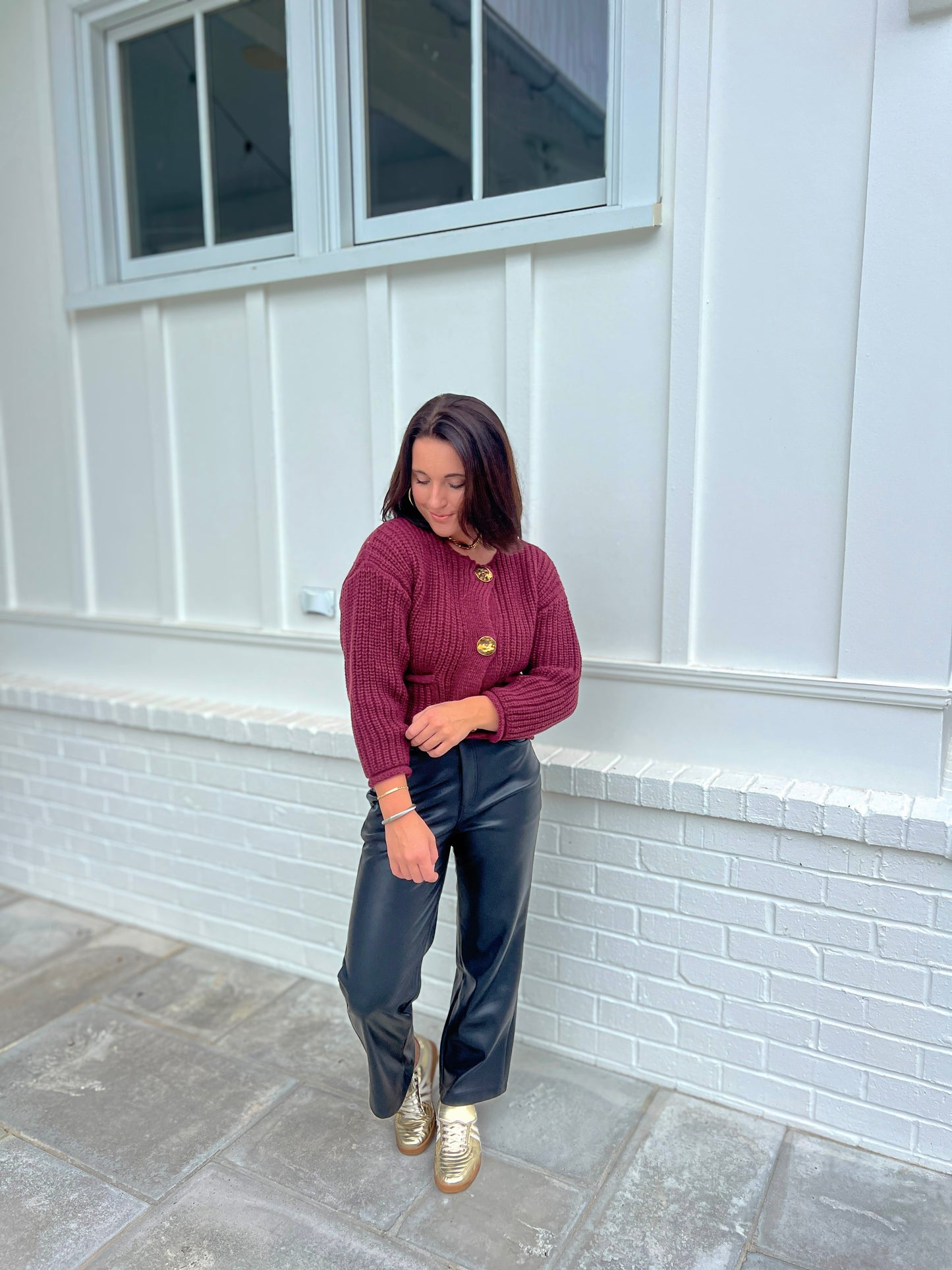 Rich Girl Sweater- Burgundy