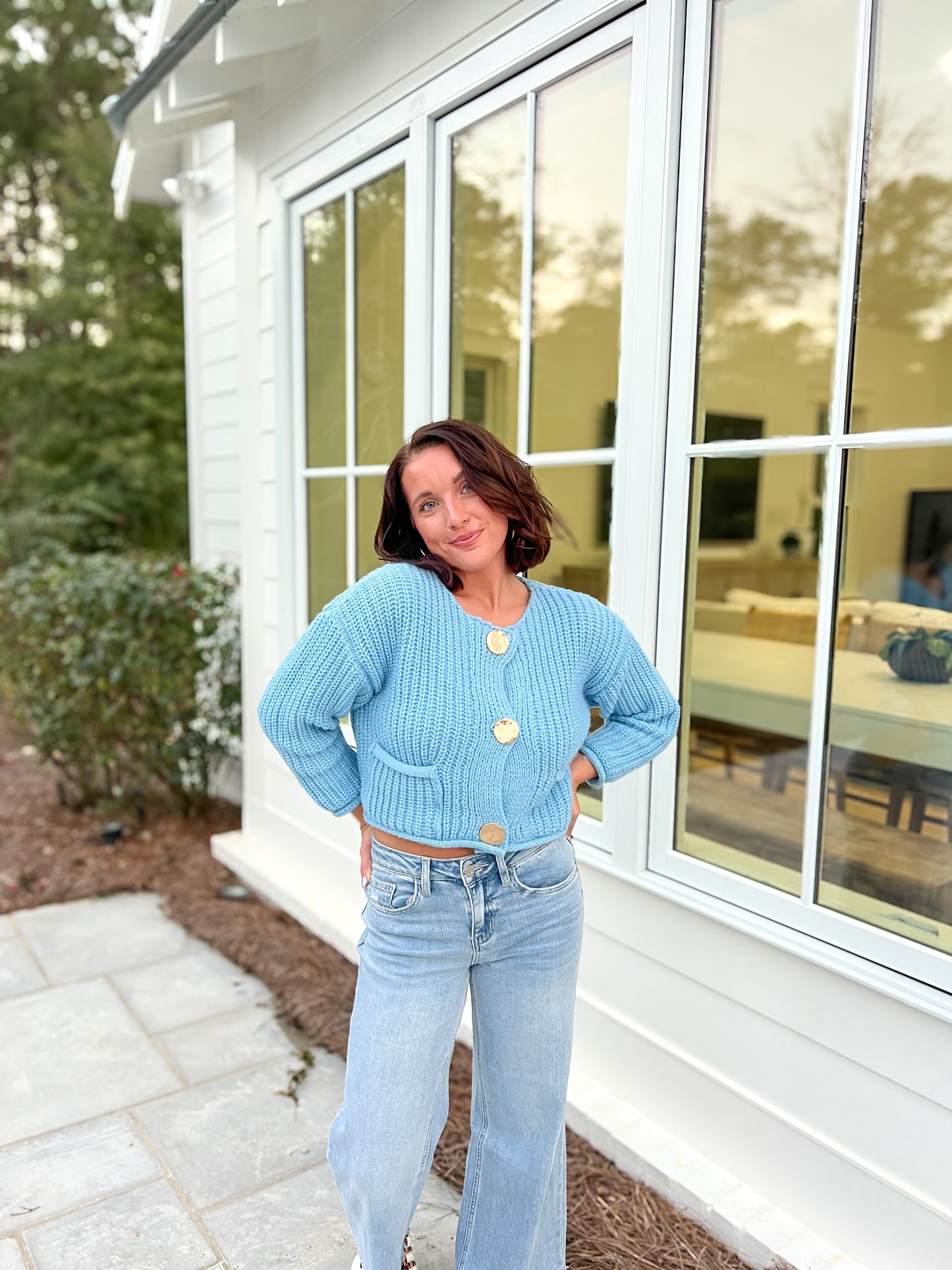Rich Girl Sweater- Blue
