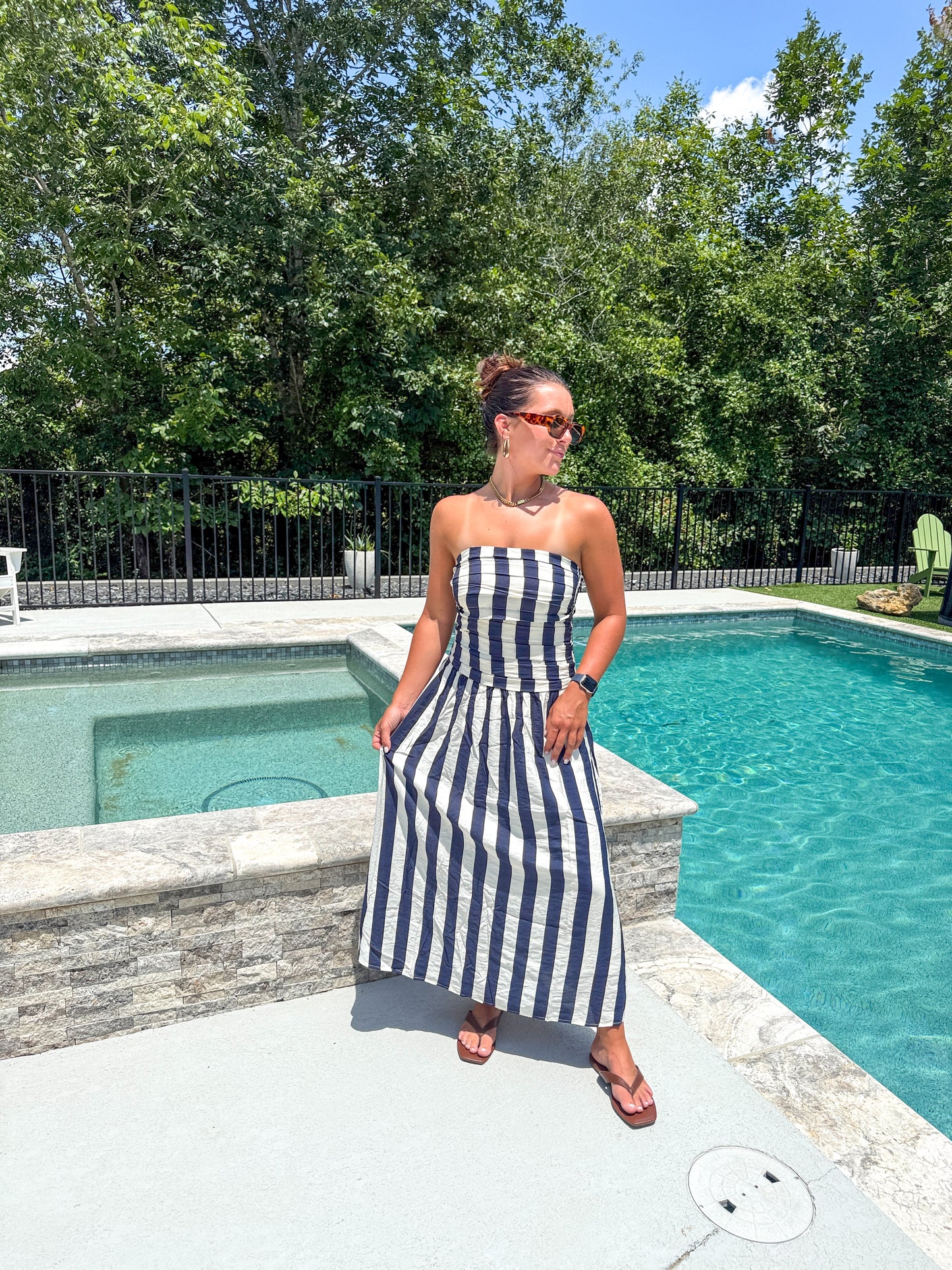If Only Dress- Navy