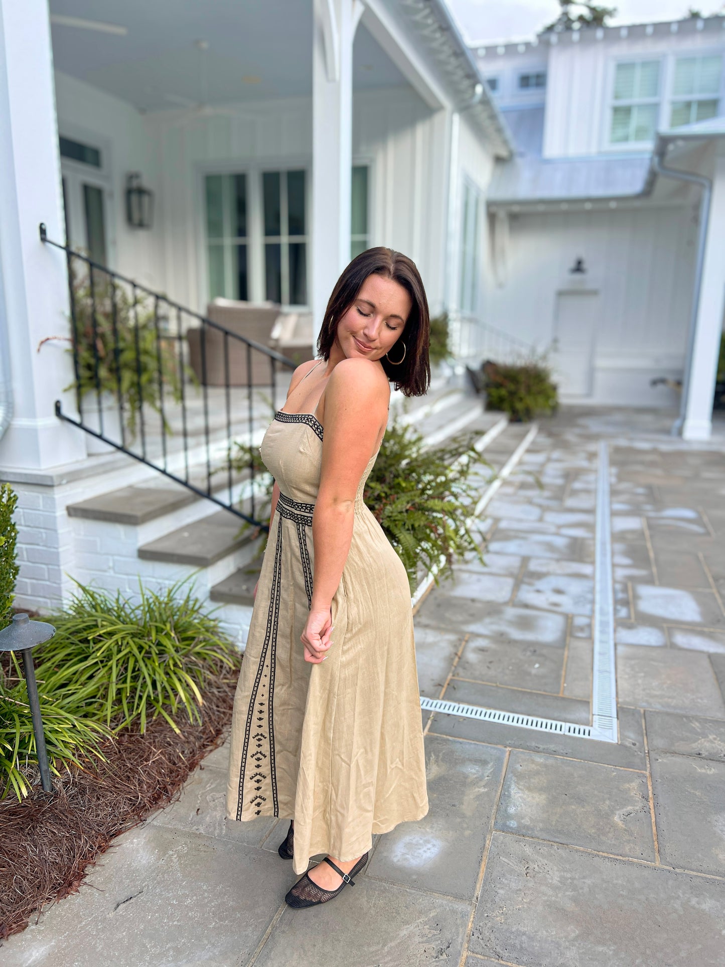 About You Dress- Taupe