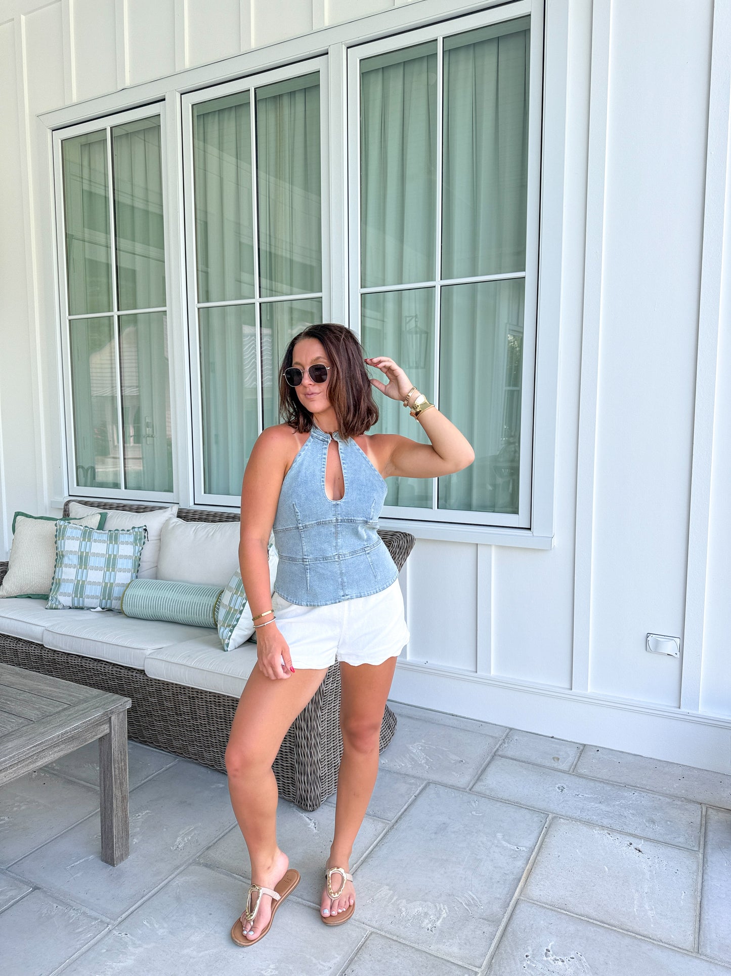 Special Denim Top- Denim