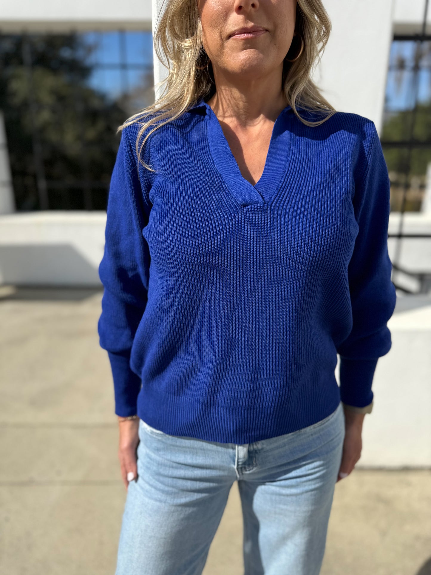 Want it Sweater- Royal Blue