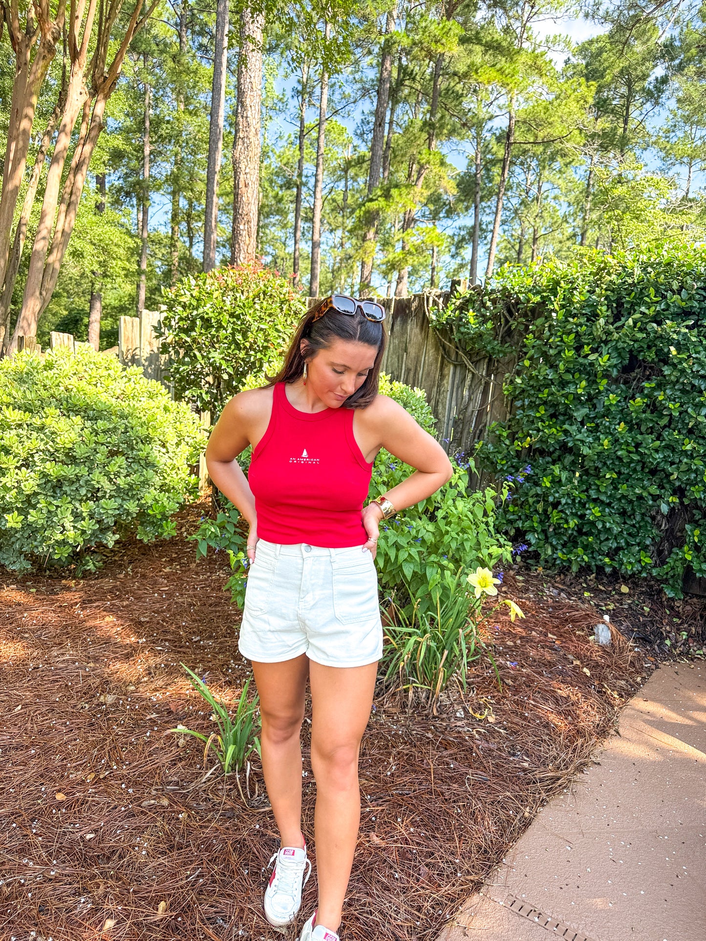 Old Shore Shorts- White