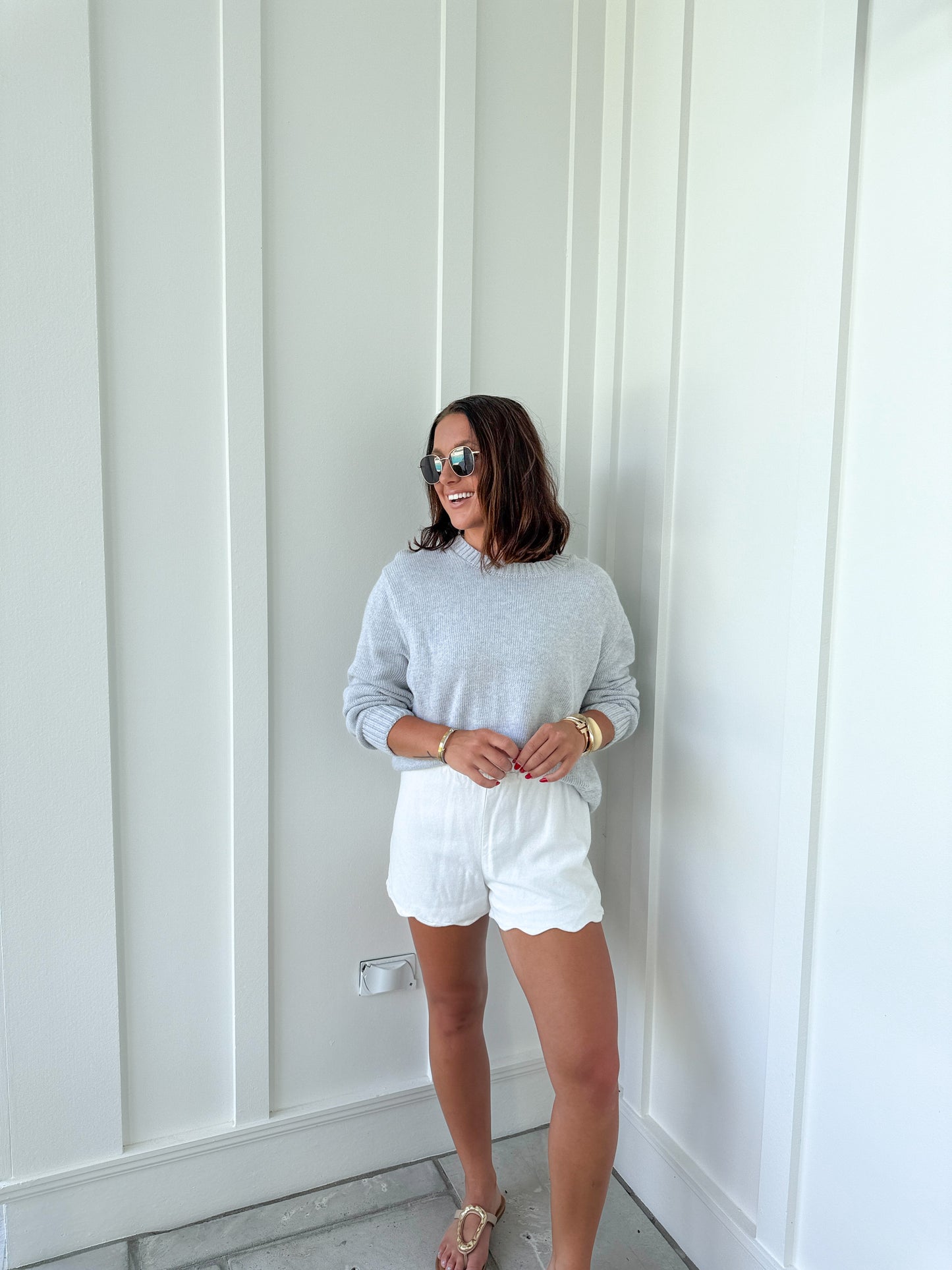 Not The Same Sweater- Heather Grey