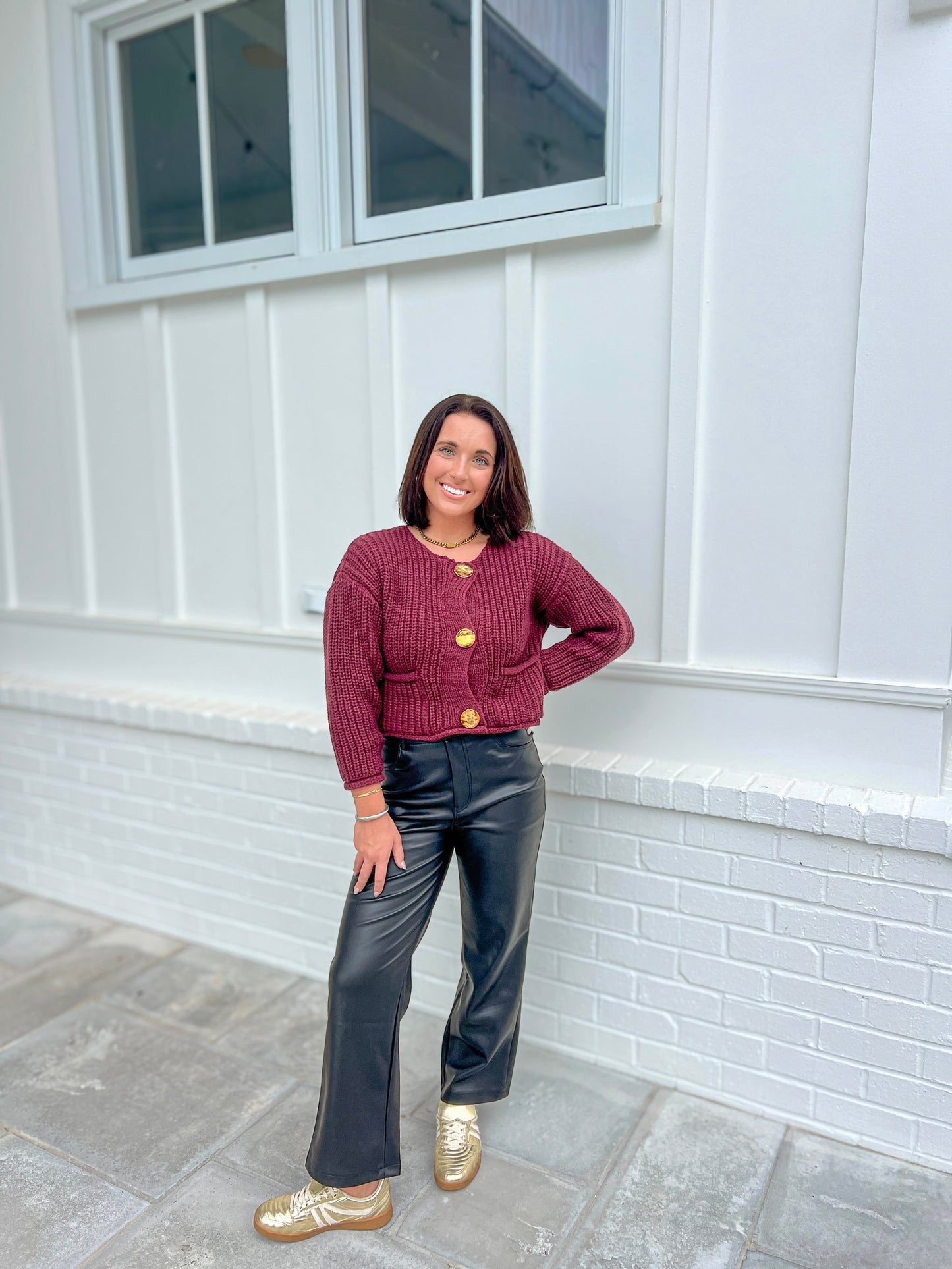 Rich Girl Sweater- Burgundy