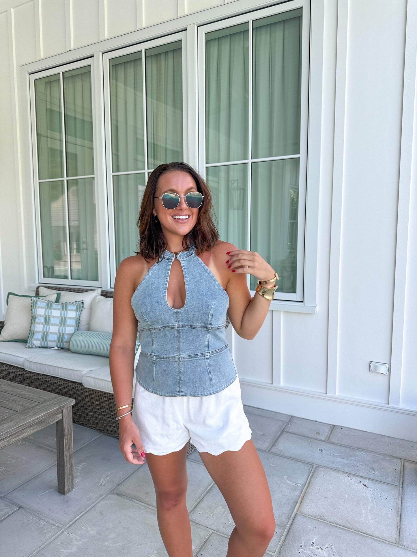 Special Denim Top- Denim