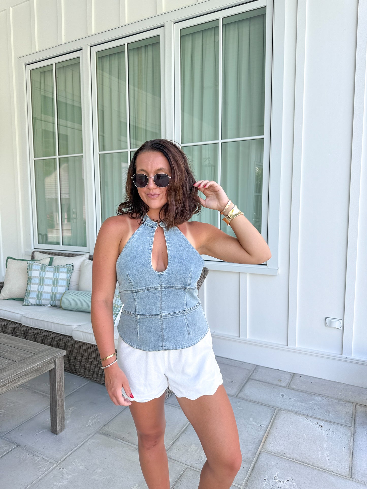 Special Denim Top- Denim
