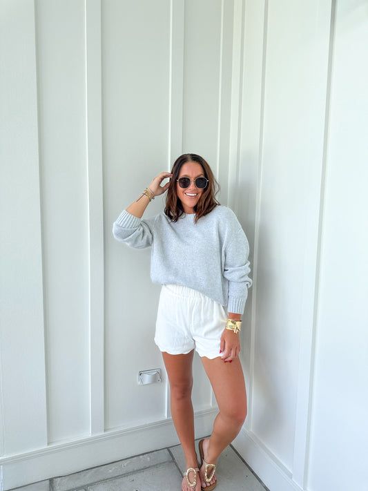 Not The Same Sweater- Heather Grey