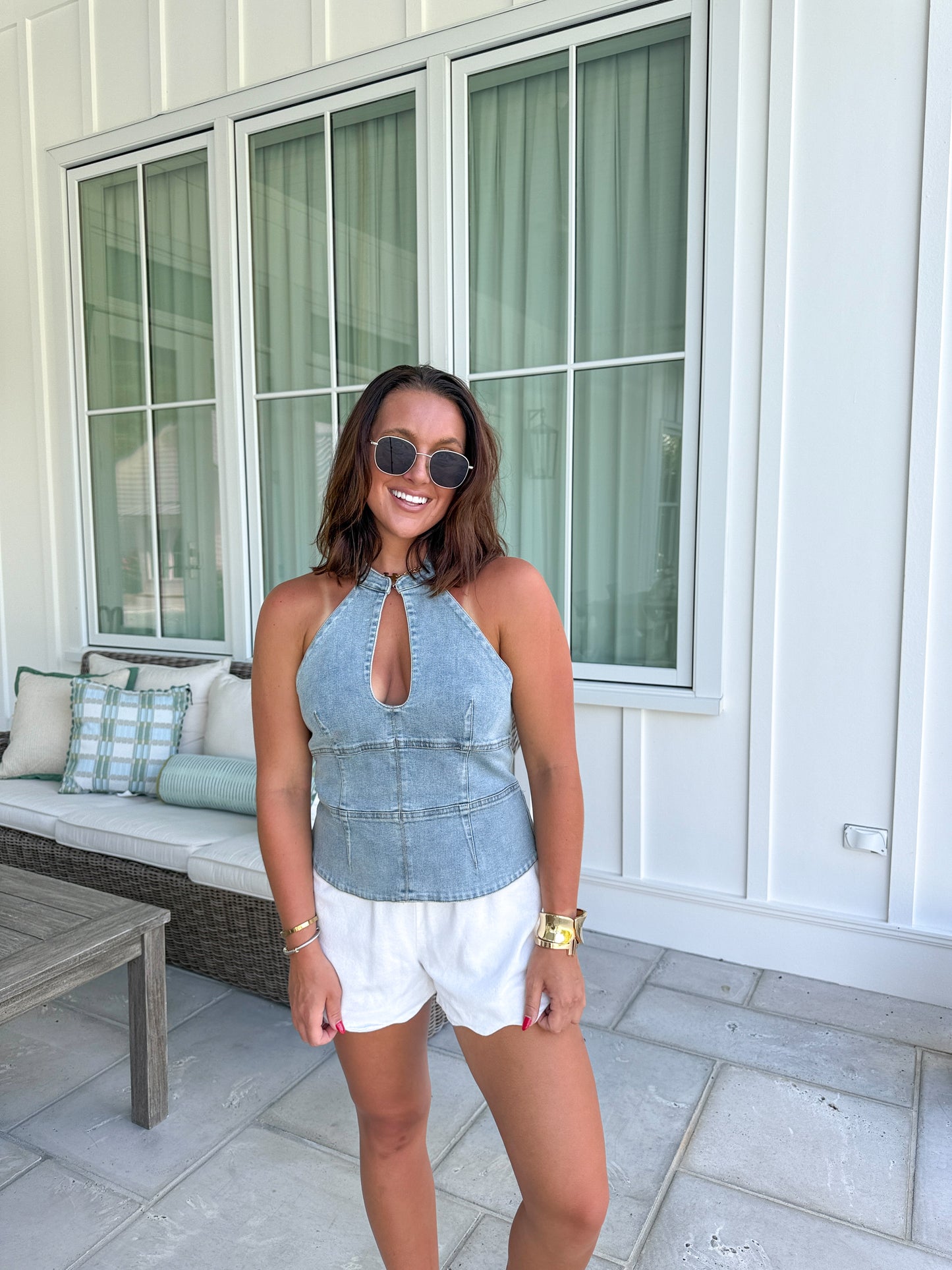 Special Denim Top- Denim