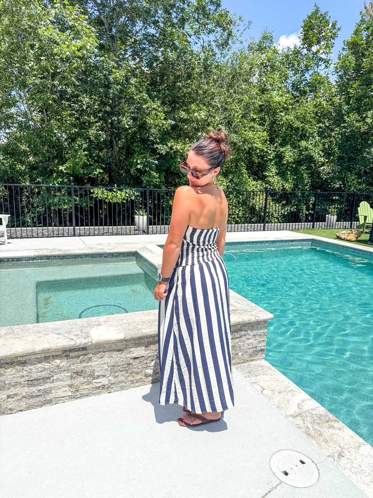 If Only Dress- Navy